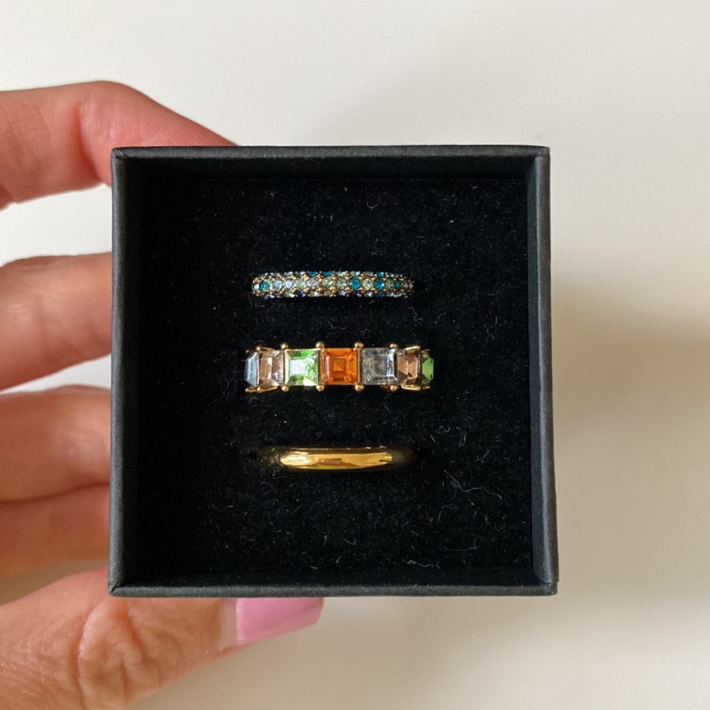 J.Crew stackable rings size 6